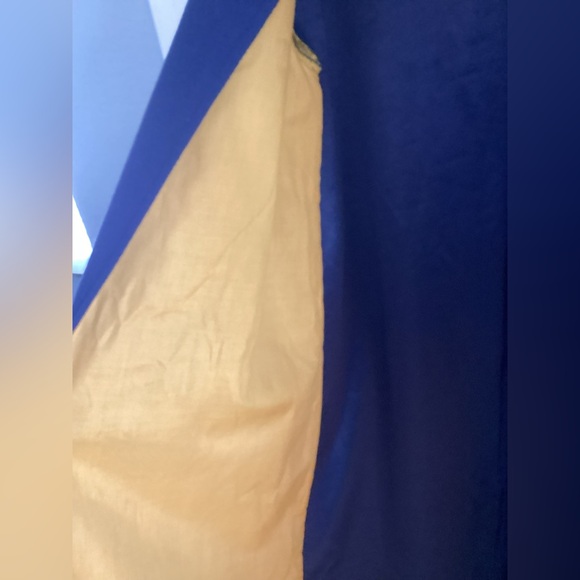 1920s Hogwarts Hufflepuff Blue Robe with Black Accents Adult OS - Picture 10 of 16